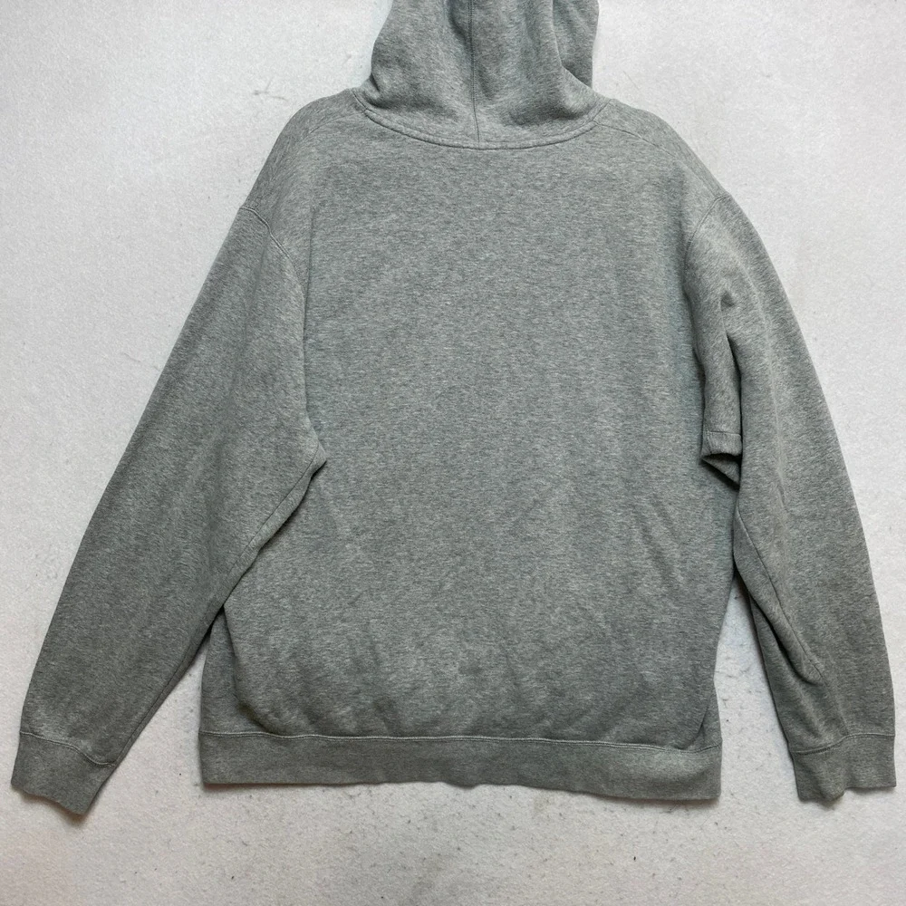 Jordan Hoodie Men XXL Gray Graphic Jumpman Pullover Athletic Sweatshirt